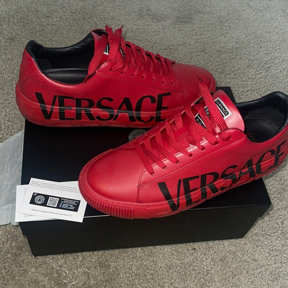 Versace sneaker Vitello+scritta